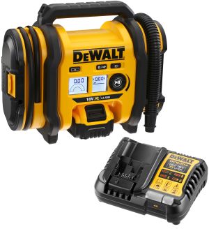 Аккумуляторный компрессор DEWALT DCC018P1, 18 В, 11 бар, 14.7 л/мин, с АКБ 5 Ач и ЗУ
