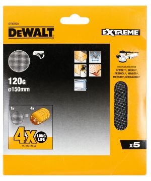 Сетчатый шлифовальный круг DEWALT DTM3125, 150 мм, 120G, 5 шт. (DTM3125-QZ)