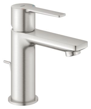 Смеситель для раковины GROHE Lineare с донным клапаном, суперсталь (32109DC1)