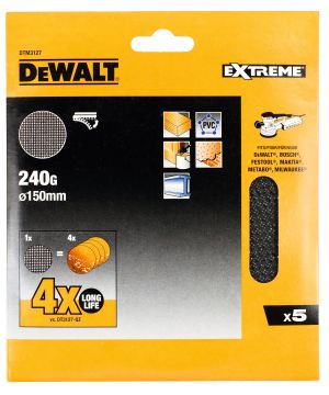 Сетчатый шлифовальный круг DEWALT DTM3127, 150 мм, 240G, 5 шт. (DTM3127-QZ)