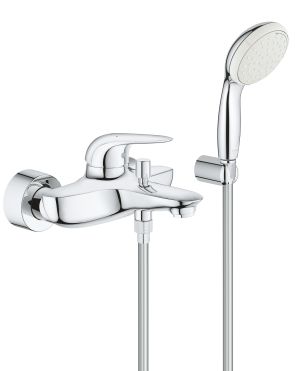 Смеситель для ванны GROHE Eurostyle Solid с душевым гарнитуром, хром (2372930A)