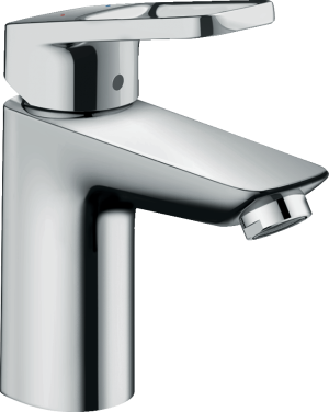 Смеситель для раковины hansgrohe Logis Loop 100 со сливным гарнитуром 71151000, хром