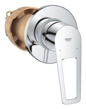 Смеситель для душа GROHE BauLoop в комплекте с монтажной частью, хром (29042001)