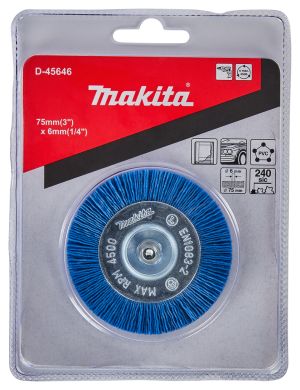 Щетка нейлоновая дисковая Makita 75 мм, (D-45646)