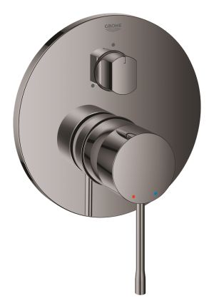 Внешняя часть смесителя для ванны GROHE Essence на 3 потребителя, темный графит глянец (24169A01)