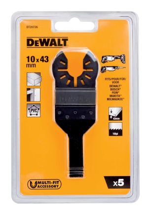 Погружное пильное полотно DEWALT DT20726, биметаллическое 43 x 10 мм, 5 шт. для DT20706