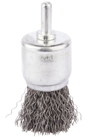 Щетка проволочная кистевая Makita (d30 мм, толщ. проволоки 0.3 мм, гофрированная, металл, 6 мм), D-40032