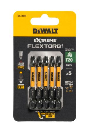 Бита DEWALT T20, 50 мм HEX, 5 шт. (DT7395T-QZ)