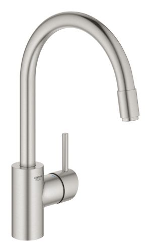 Смеситель для кухни GROHE Concetto с вытяжным изливом, суперсталь (32663DC3)