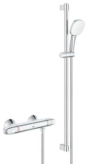 Термостат для душа GROHE Grohtherm 1000 с душевым гарнитуром, хром (34824005)