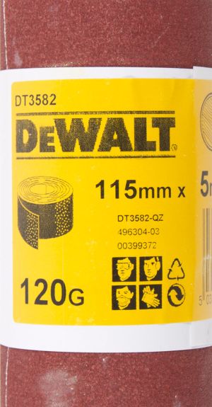 Шлифлист DEWALT DT3582, 5 м x 115 мм, 120G