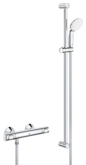 Термостат для душа GROHE Grohtherm 500 с душевым гарнитуром, хром (34797000)
