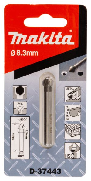 Зенковка Makita, 8.3х50 мм, 6 мм, (D-37443)