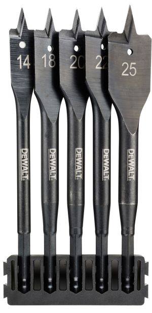 Набор перьевых сверл по дереву DEWALT DT70833, 14-25 мм, 5 шт. (DT70833-QZ)