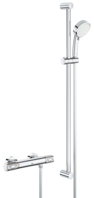 Термостат для душа GROHE Grohtherm 1000 Performance с душевым гарнитуром, хром (34835000)