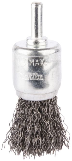 Щетка проволочная кистевая Makita (d25 мм, толщ. проволоки 0.3 мм, гофрированная, металл, 6 мм), D-40026
