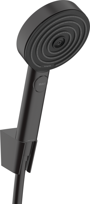 Душевой набор hansgrohe Pulsify Select S 105 3jet Relaxation с держателем и шлангом 125 см 24302670, матовый черный