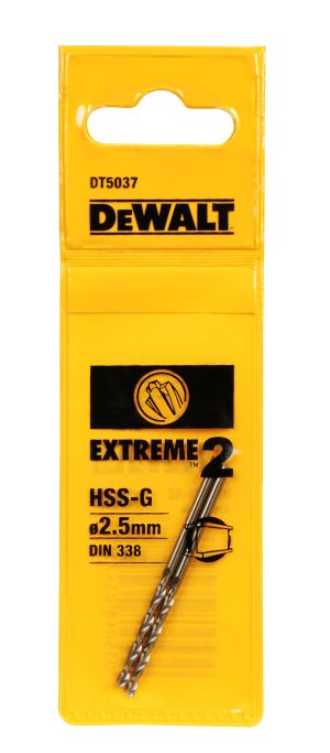 Сверло по металлу DEWALT EXTREME 2, 2.5x57x30 мм (DT5037-QZ)
