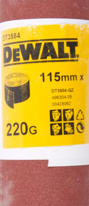 Шлифлист DEWALT DT3584, 5 м x 115 мм, 220G