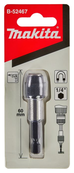 Магнитный держатель Makita с зажимным патроном, 60 мм, (B-52467)