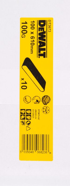 Шлифленты DEWALT DT3673, 100 x 610 мм, 100G, 10 шт.
