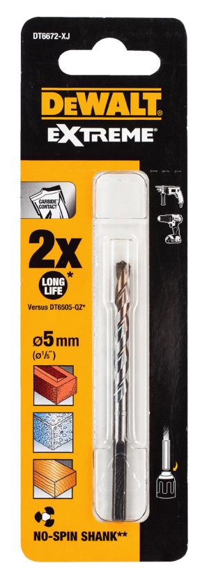 Сверло по бетону DEWALT DT6672, 5x85 мм, 1 шт. (DT6672-XJ)