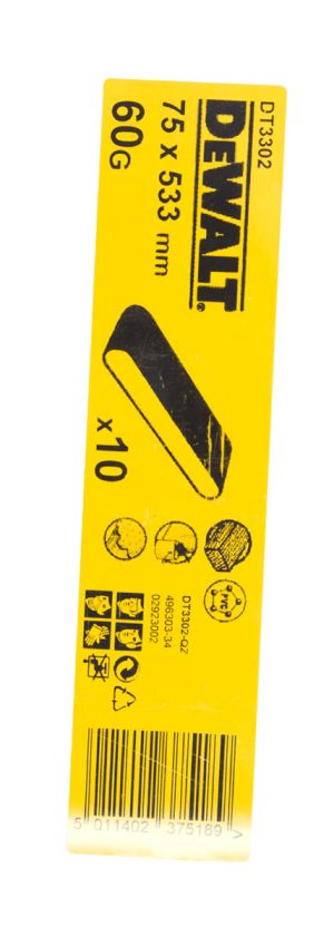 Шлифленты DEWALT DT3302, 75 x 533 мм, 60G, 10 шт.