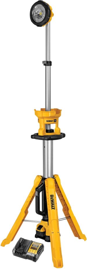 Аккумуляторная мачта освещения DEWALT DCL079P1, 20 В, 3000 лм, с АКБ 5 Ач и ЗУ (DCL079P1N-A9)