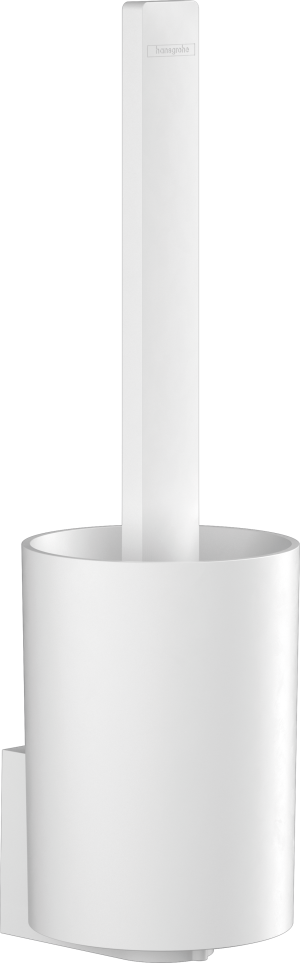 Туалетный ершик hansgrohe WallStoris с настенным держателем 27927700, матовый белый