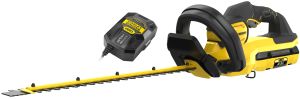 Аккумуляторный кусторез STANLEY FATMAX SFMCHTB866B, 54 В, 60 см, 1500 ход/мин, с АКБ 2.5 Ач и ЗУ (SFMCHTB866BT1)