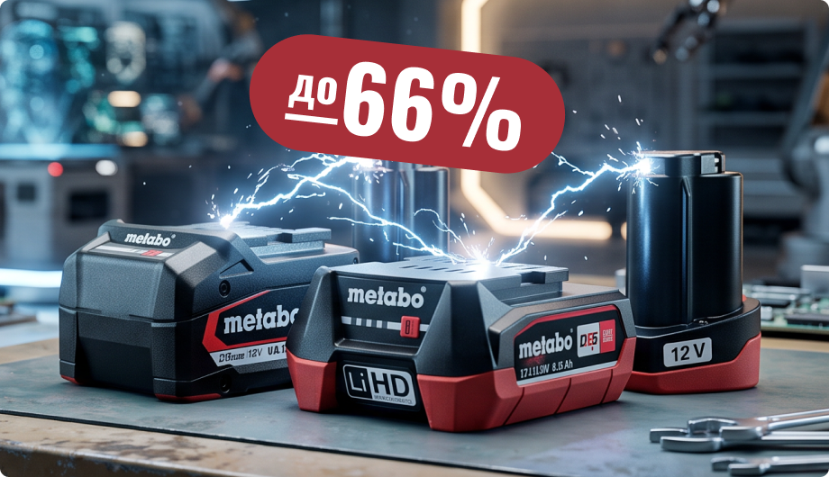 Лучшие цены на аккумуляторы Metabo